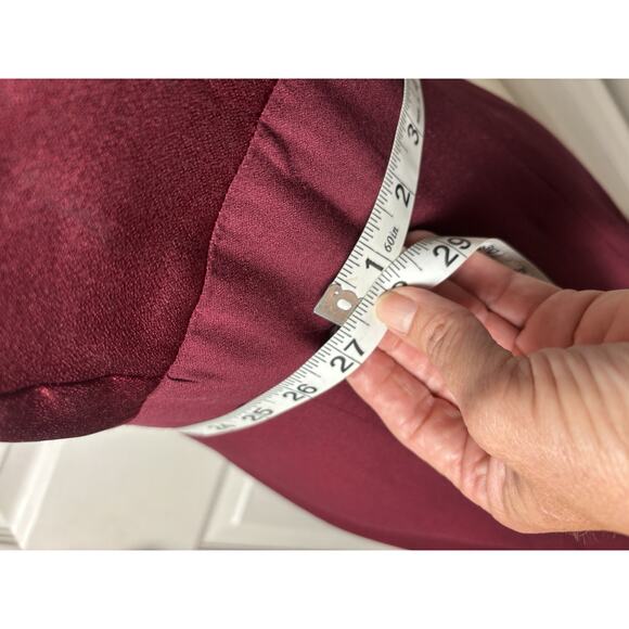 Levkoff Wine Chiffon gown maxi dress Size 2. - Picture 7 of 8